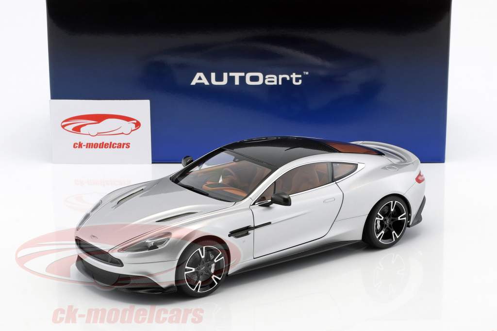 Aston Martin Vanquish S ano de construção 2017 prata 1:18 AUTOart