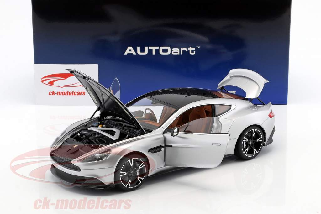 Aston Martin Vanquish S ano de construção 2017 prata 1:18 AUTOart