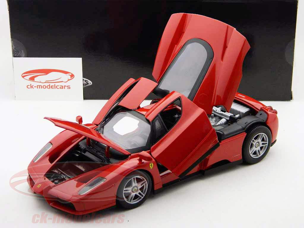 Ferrari Enzo model 2002 rød / rød 1:18 Hotwheels