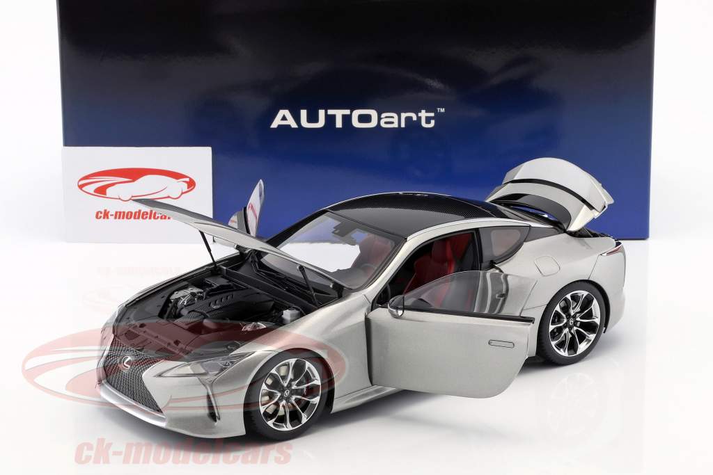 Lexus LC 500 titanium grijs metalen 1:18 AUTOart