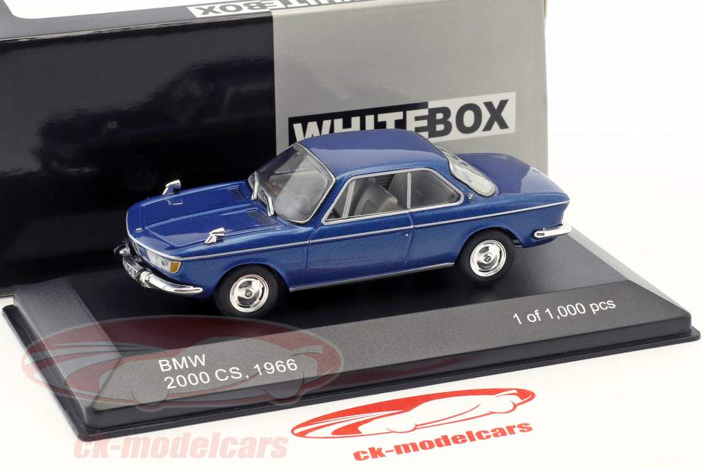 BMW 2000 CS Baujahr 1966 blaumetallic 1:43 WhiteBox