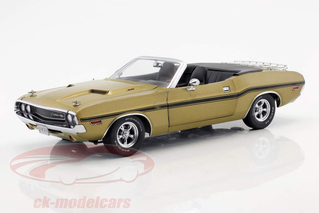 Dodge Challenger R/T conversível ano de construção 1970 ouro metálico 1:18 Greenlight
