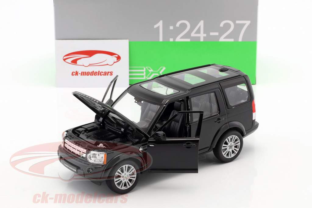 Land Rover Discovery año de construcción 2010 negro 1:24 Welly