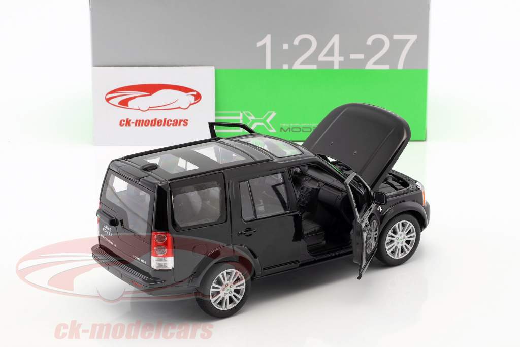 Land Rover Discovery año de construcción 2010 negro 1:24 Welly