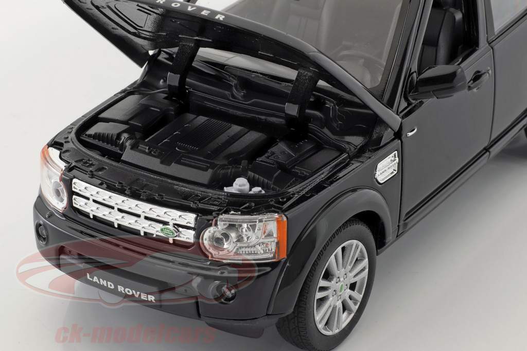 Land Rover Discovery año de construcción 2010 negro 1:24 Welly