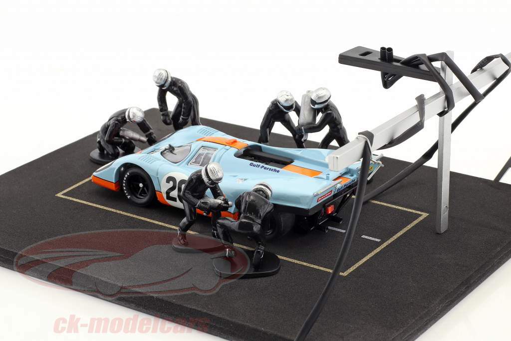 ямка остановить механик набор с 6 цифры и аксессуары черный 1:43 Ixo