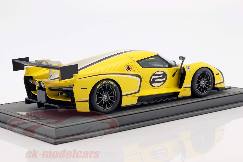 Glickenhaus SCG 003C motore Visualizza Ginevra 2015 giallo 1:18 BBR