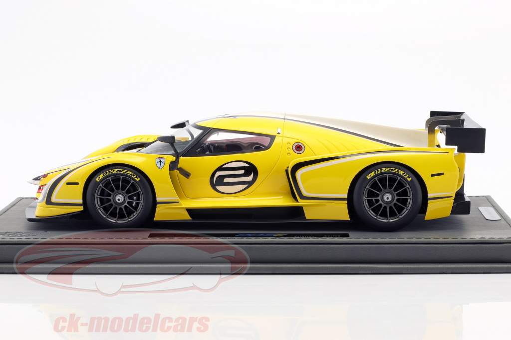 Glickenhaus SCG 003C motore Visualizza Ginevra 2015 giallo 1:18 BBR