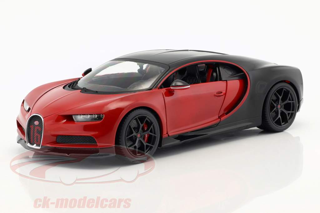 Bugatti Chiron Sport 16 rot / schwarz 1:18 Bburago