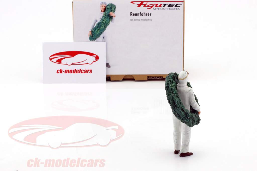 corrida carro motorista figura com louro grinalda 1:18 Figutec Figuras