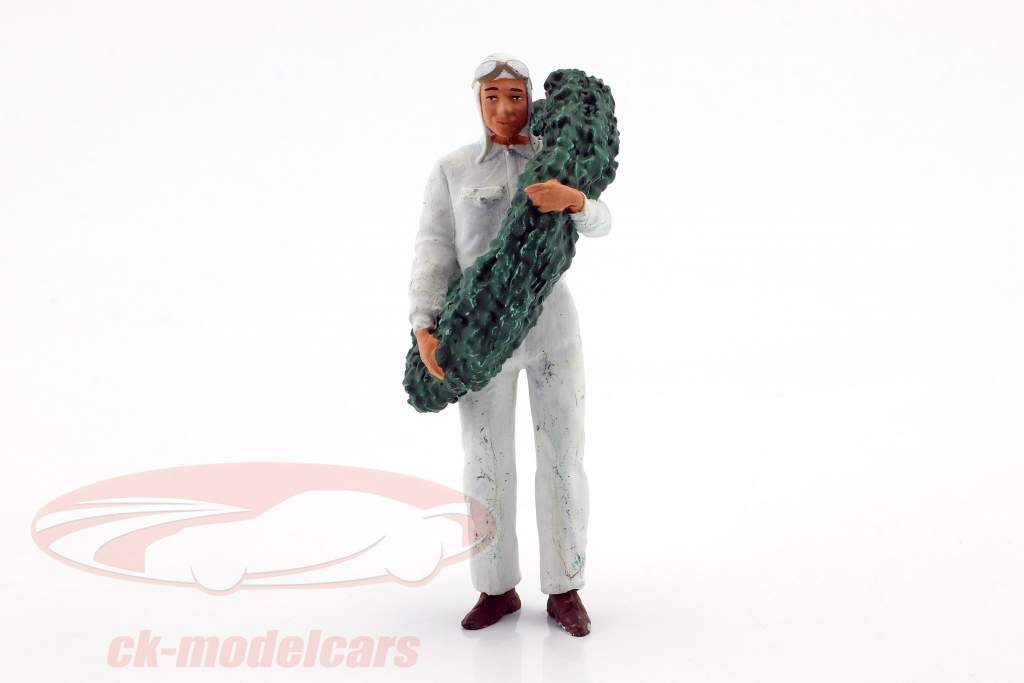 course voiture chauffeur figure avec laurier couronne 1:18 Figutec Figures