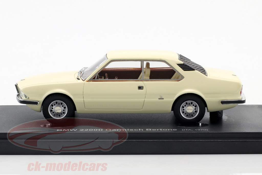 BMW 2200ti Garmisch Bertone year 1970 White 1:43 AutoCult
