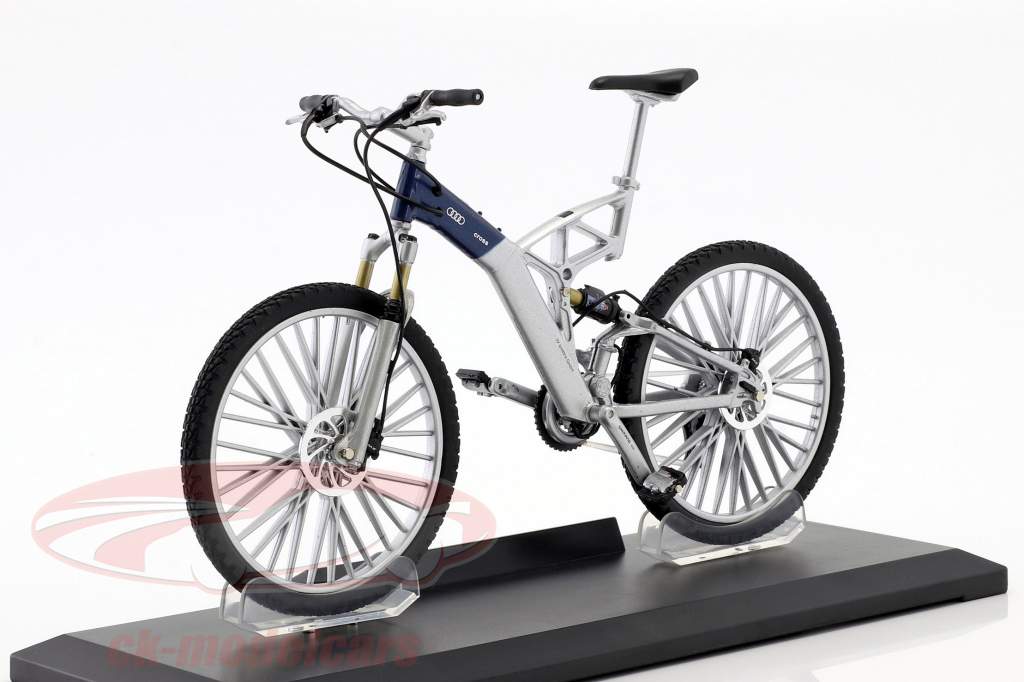 Bicycle Audi Design Cross silver / blue 1:10 Welly
