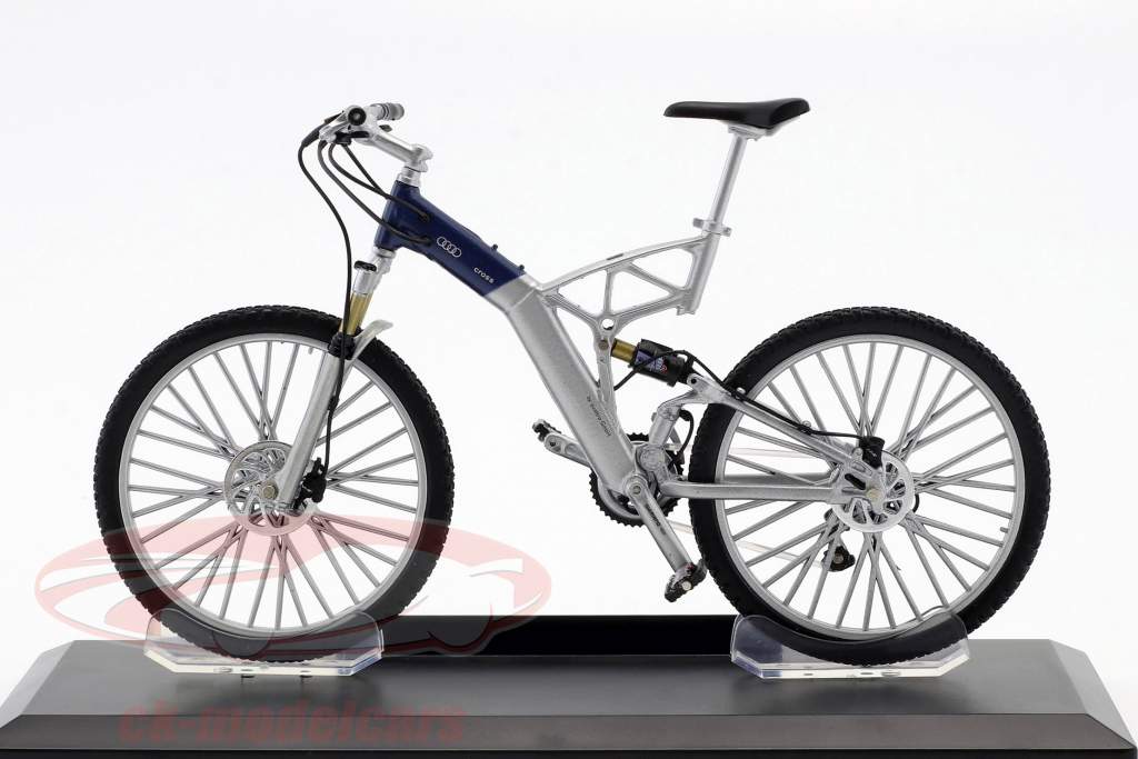 Bicycle Audi Design Cross silver / blue 1:10 Welly