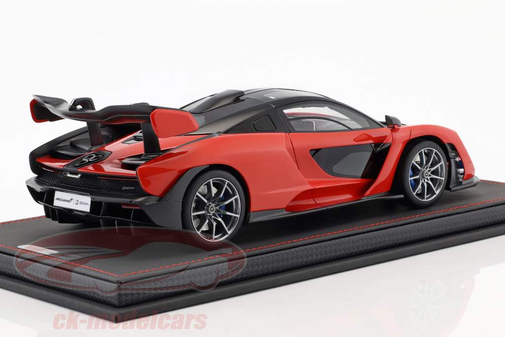 McLaren Senna Opførselsår 2018 rød accent 1:18 BBR