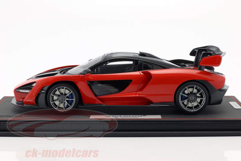 McLaren Senna Opførselsår 2018 rød accent 1:18 BBR