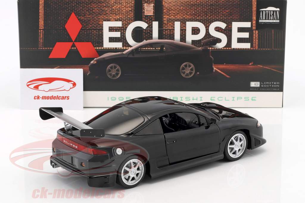 Mitsubishi Eclipse année de construction 1995 noir 1:18 Greenlight