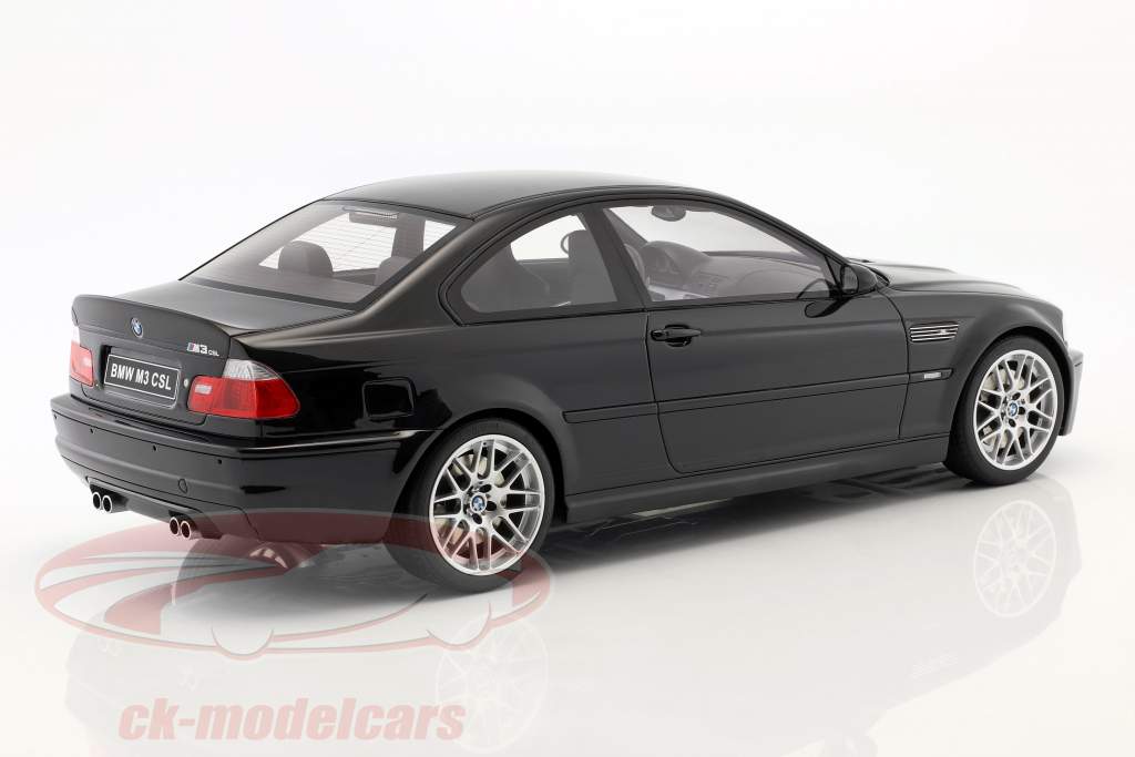 BMW E46 M3 CSL Bouwjaar 2003 zwart 1:12 OttOmobile