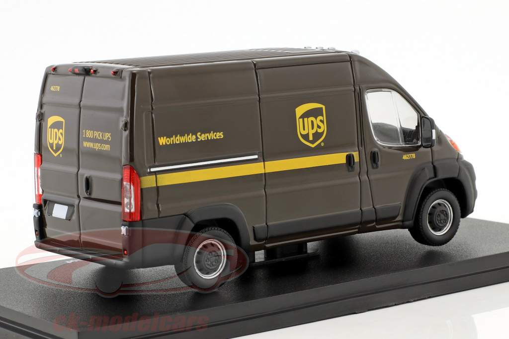 Ram ProMaster 2500 Cargo UPS Kastenwagen Baujahr 2018 braun 1:43 Greenlight