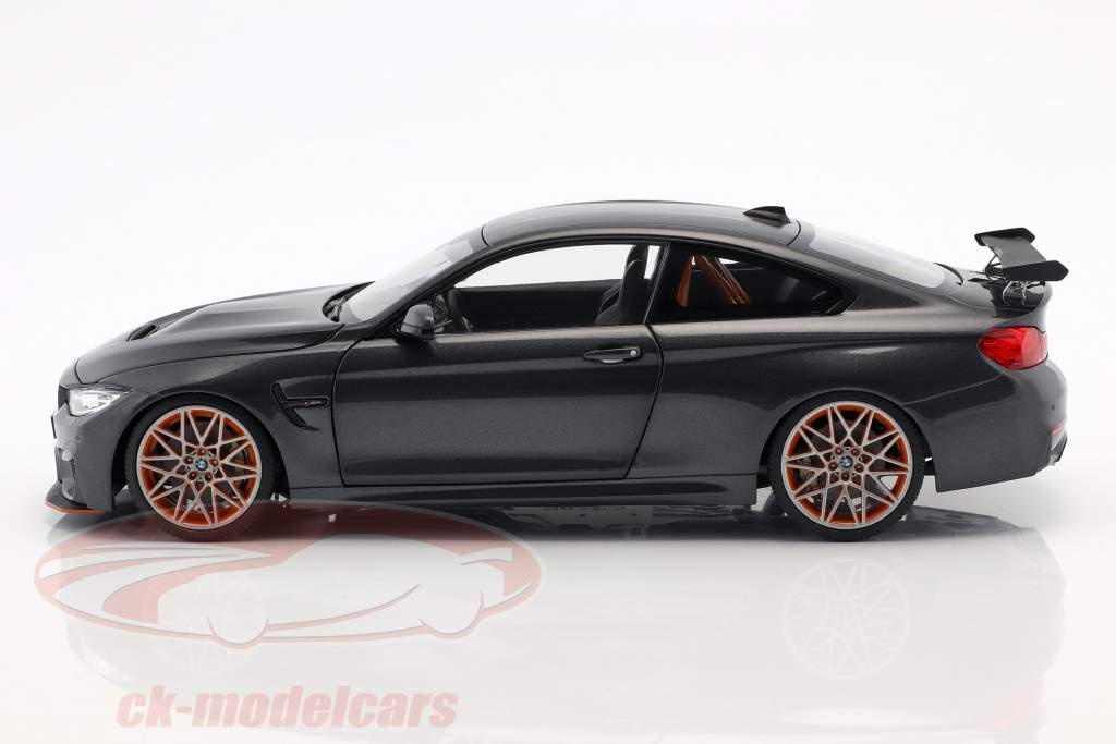 BMW M4 GTS year 2016 gray metallic 1:18 Minichamps