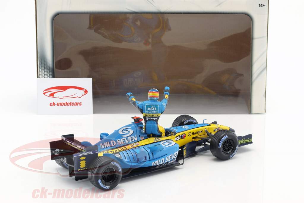 HotWheels 1:18 Fernando Alonso Renault R25 #5 World Champion