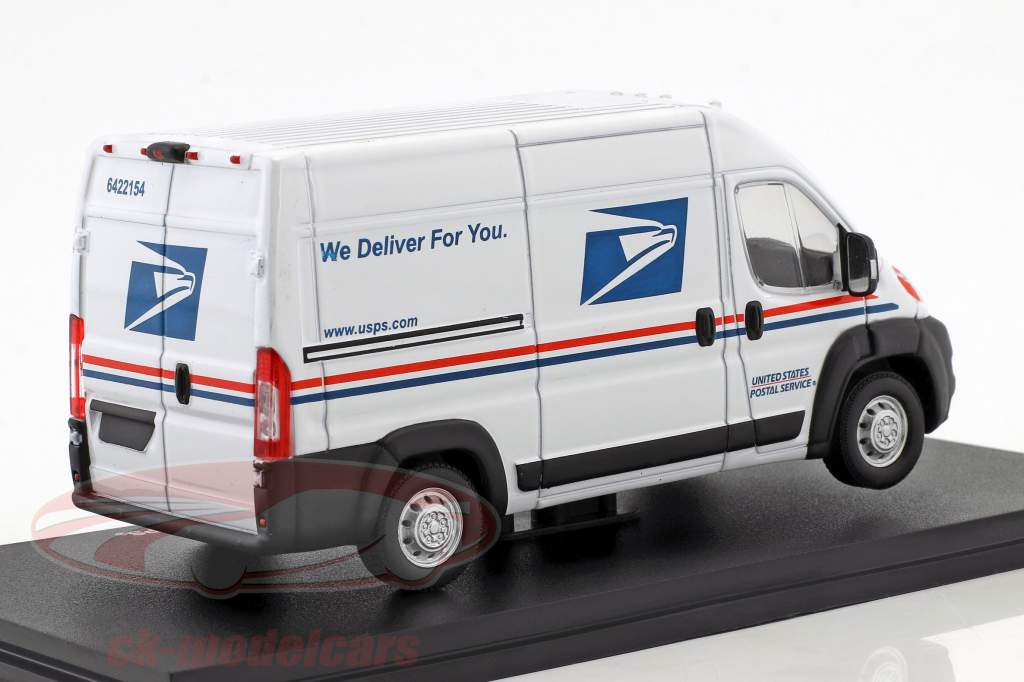 Ram ProMaster 2500 Cargo USPS van year 2018 White 1:43 Greenlight