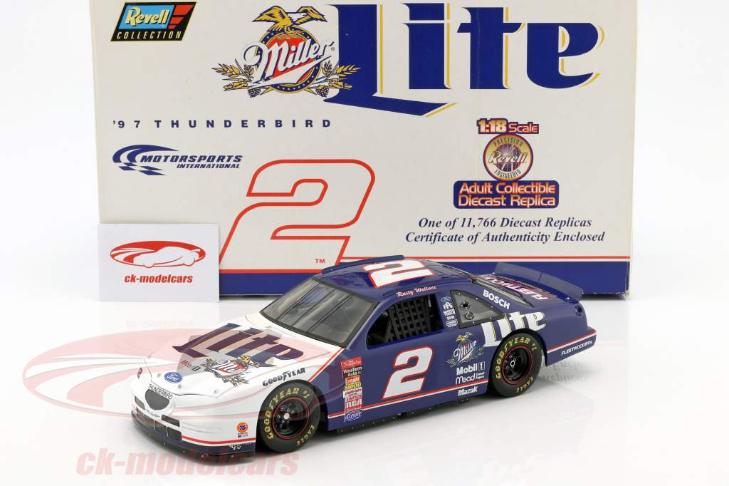 Rusty Wallace Ford Thunderbird #2 Nascar Series 1997 1:18 Revell