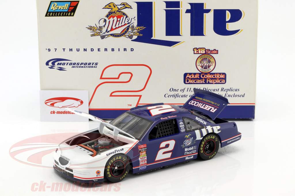 Rusty Wallace Ford Thunderbird #2 Nascar Series 1997 1:18 Revell