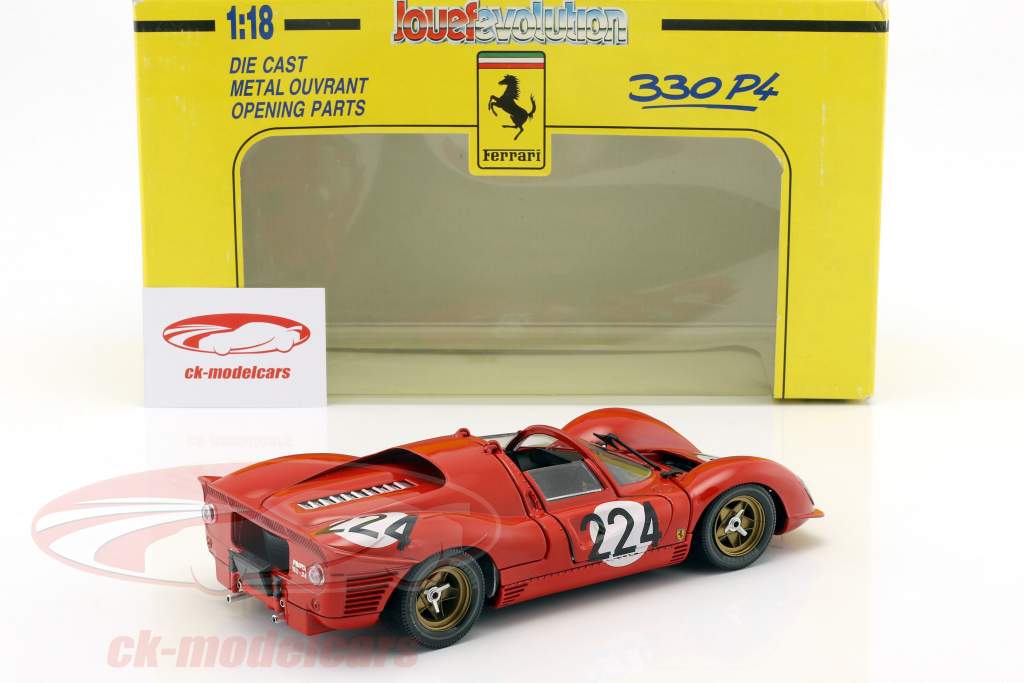 Ferrari 330 P4 #224 Targa Florio 1967 Vaccarella, Scarfiotti 1:18 Jouef Evolution