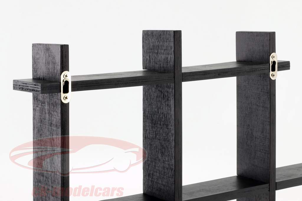 hoog kwaliteit houten plank voor modelauto&#39;s en miniaturen donkerbruin 1:43 Atlas