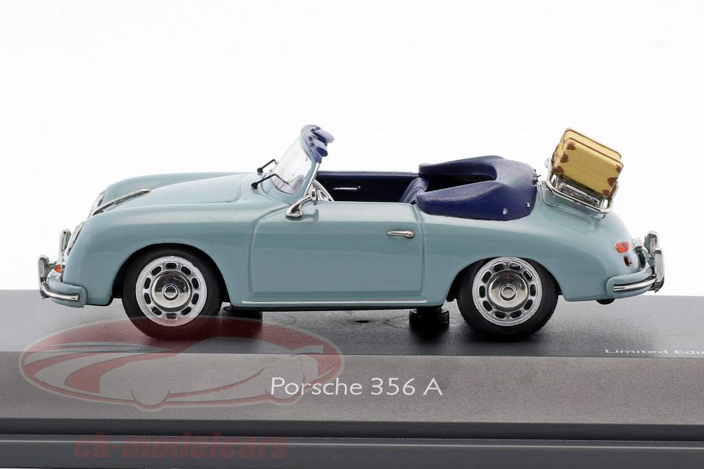 Porsche 356 A Cabriolet Reisezeit meißenblau 1:43 Schuco