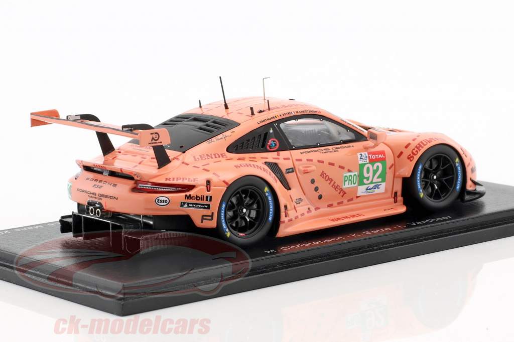 Porsche 911 (991) RSR #92 classe vencedor LMGTE-Pro 24h LeMans 2018 1:43 Spark