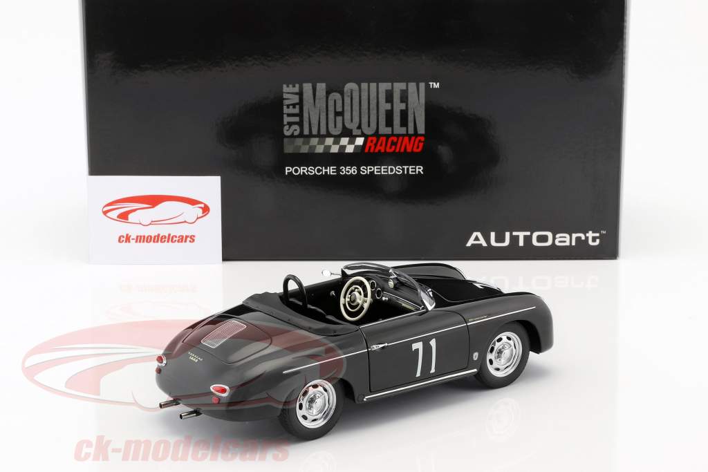 AUTOart 1:18 Steve McQueen Porsche 356A Speedster #71 black