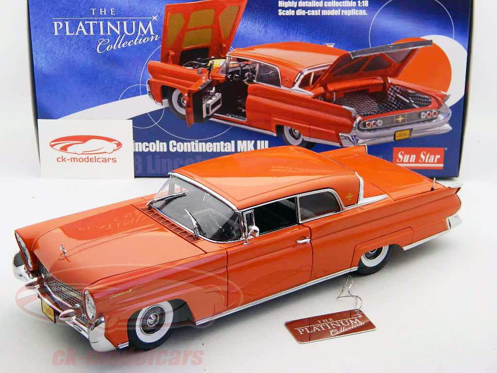 Lincoln Continental MK III Baujahr 1958 matador rot 1:18 SunStar