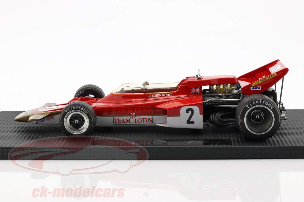 Jochen Rindt Lotus 72C #2 Champion du Monde Formule 1 1970 1:18 Reproductions de GP
