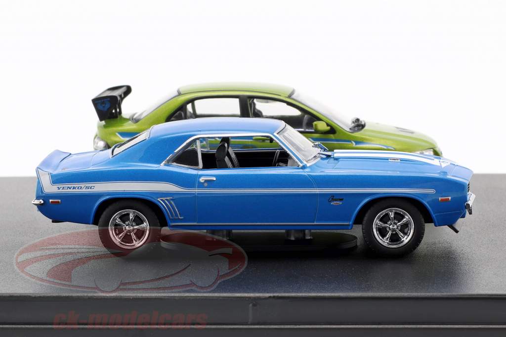 Fast and Furious 2-Car ensemble Chevrolet Camaro et Mitsubishi Lancer 1:43 Greenlight