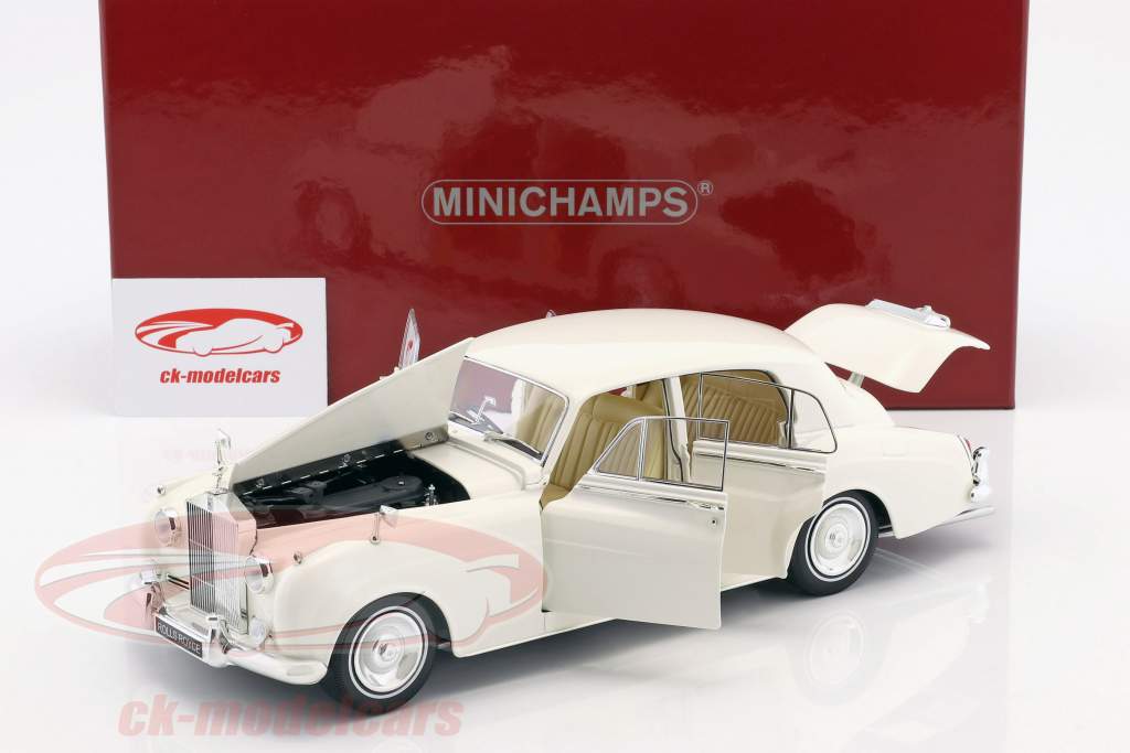 Rolls-Royce Silver Cloud II jaar 1960 wit 1:18 Minichamps