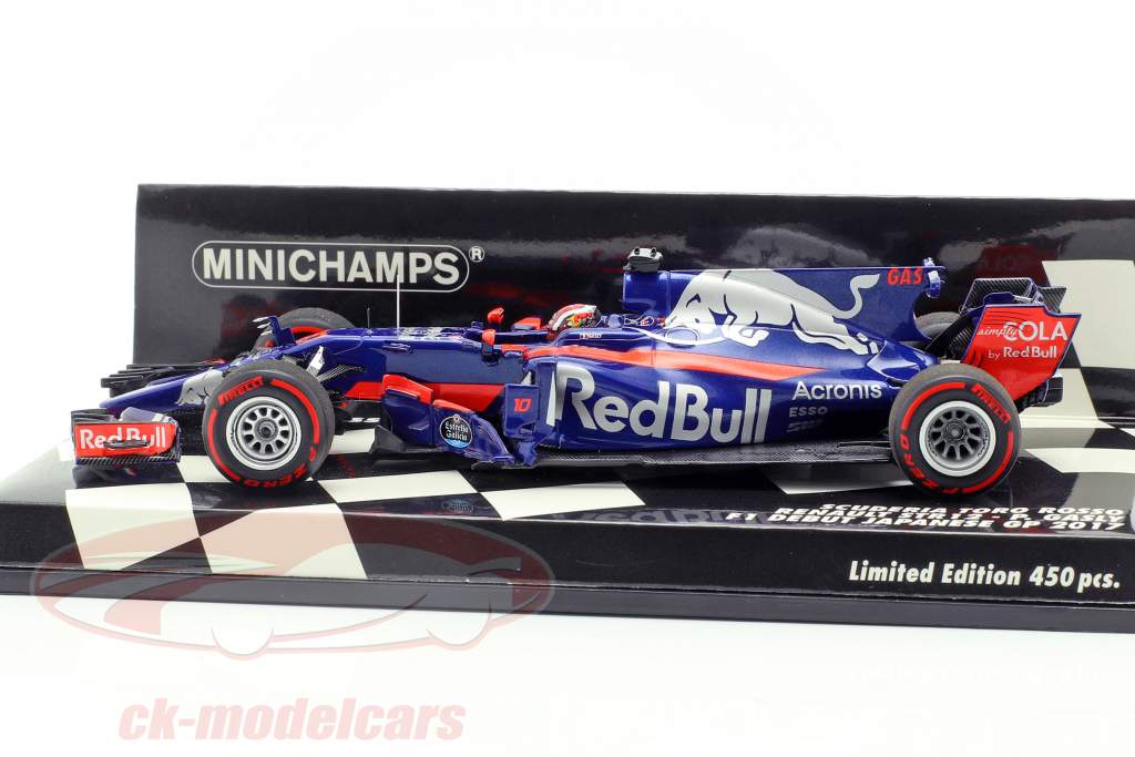 Pierre Gasly Toro Rosso STR12 #10 F1 debut japonés GP 2017 1:43 Minichamps