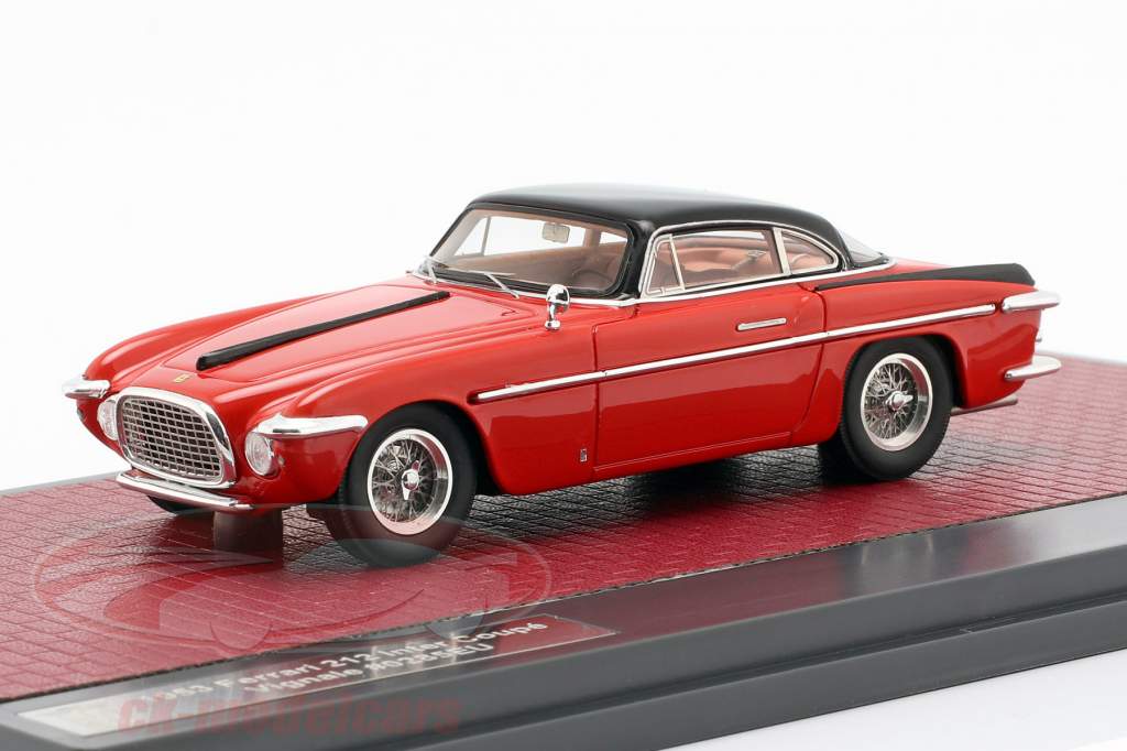 Ferrari 212 Inter Coupe Vignale 築 1953 赤 / 黒 1:43 Matrix