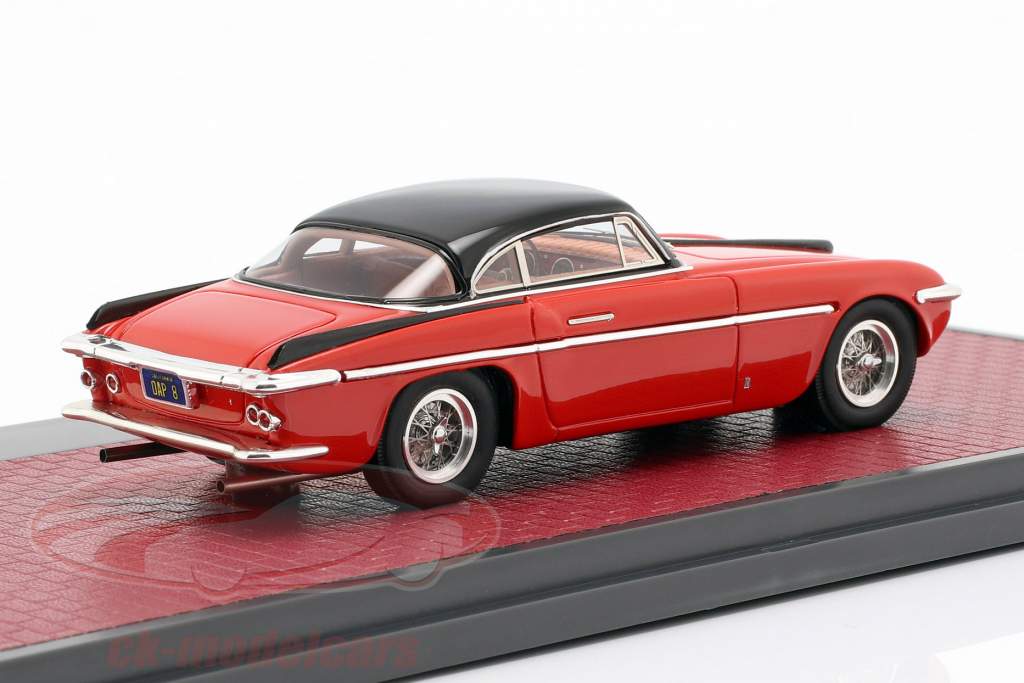 Ferrari 212 Inter Coupe Vignale 築 1953 赤 / 黒 1:43 Matrix