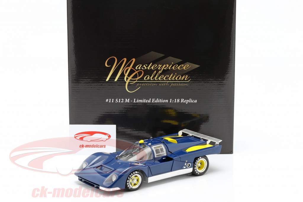 Ferrari 512M Provo Version 1971 blu / giallo 1:18 GMP