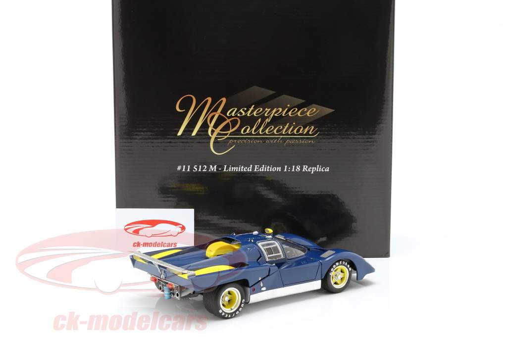 Ferrari 512M Provo Version 1971 azul / amarelo 1:18 GMP