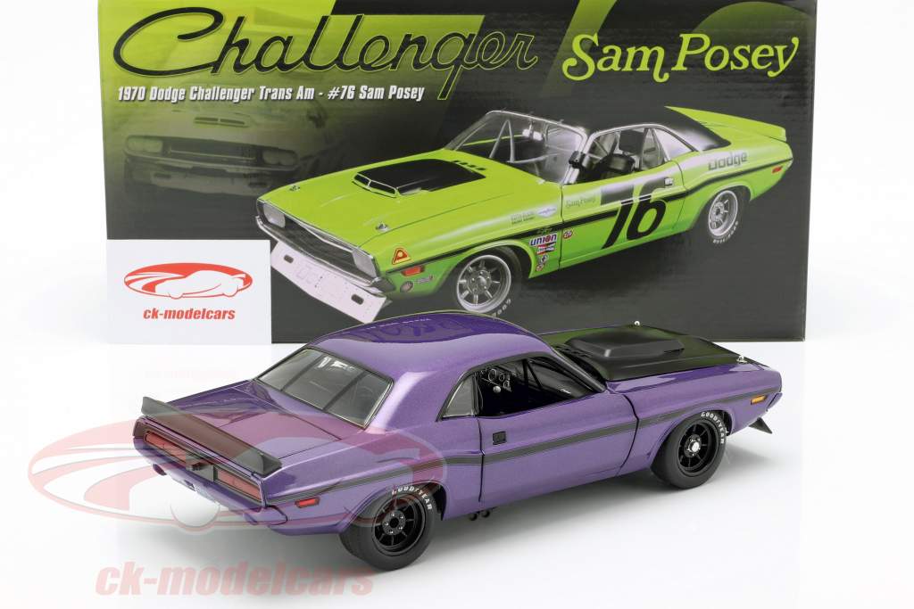 Dodge Challenger ano de construção 1970 violeta 1:18
