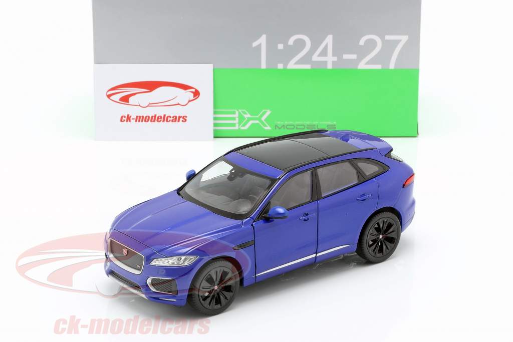 Jaguar F-Pace année de construction 2016 bleu 1:24 Welly