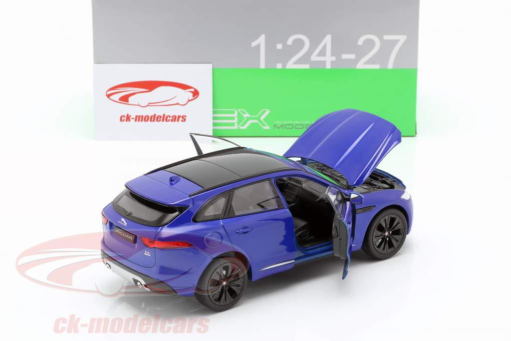 Jaguar F-Pace year 2016 blue 1:24 Welly