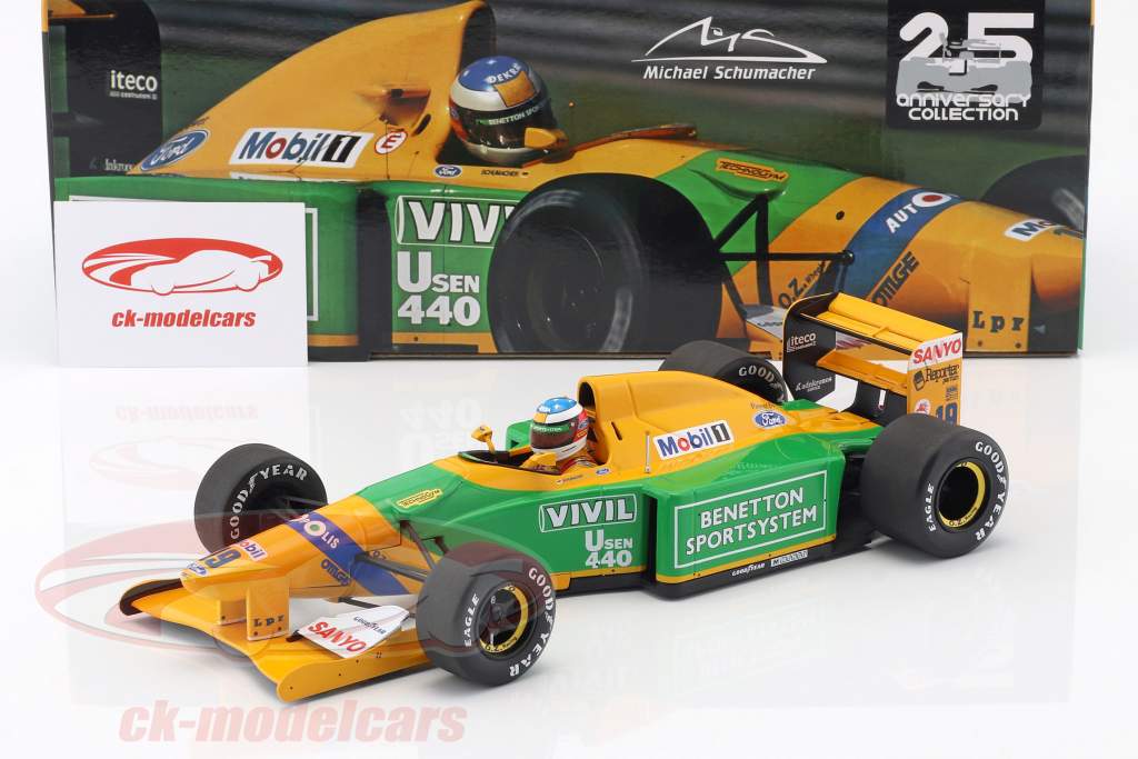 Michael Schumacher Benetton B192 #19 3rd Italien GP F1 1992 1:18 Minichamps