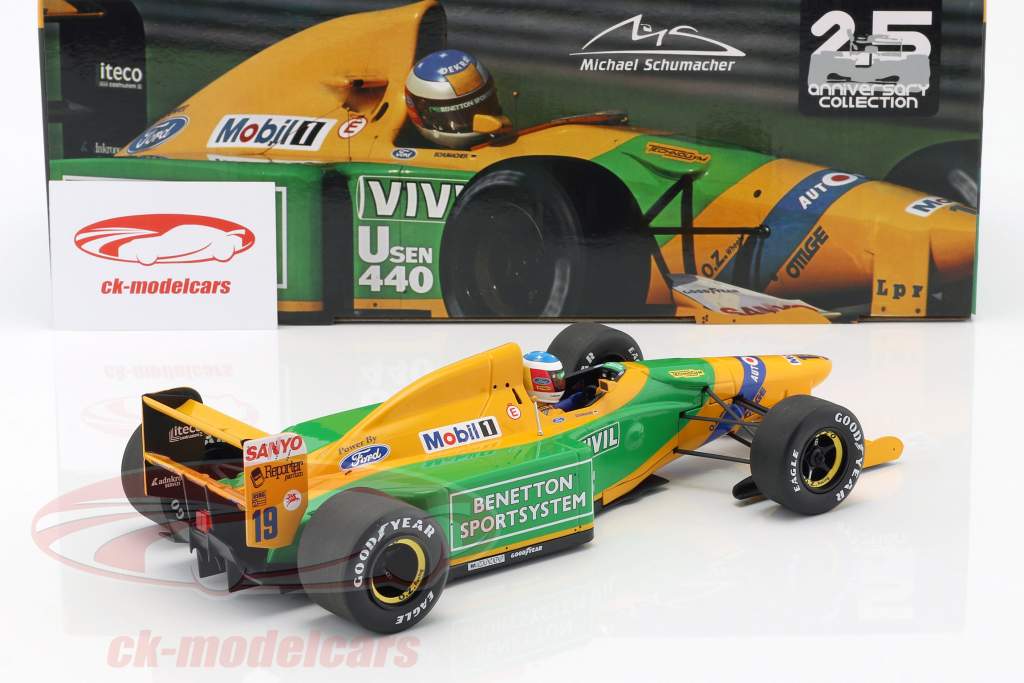 Michael Schumacher Benetton B192 #19 3rd Italien GP F1 1992 1:18 Minichamps