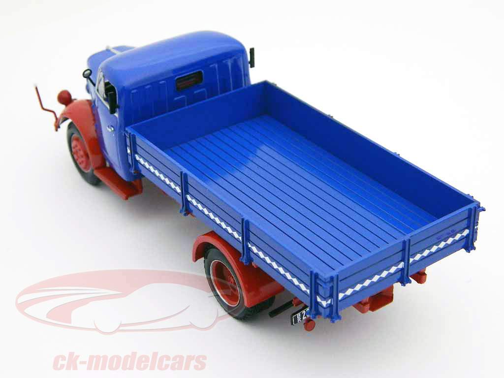 Borgward B4500 Pritsche blue-red 1:43 Minichamps