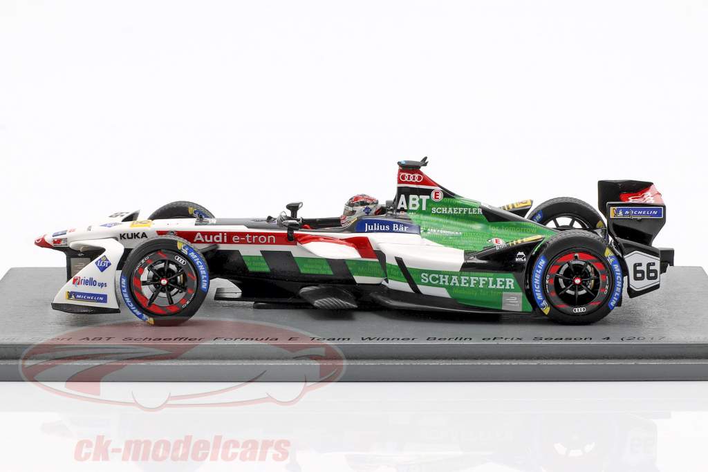 Daniel Abt Audi e-tron FE04 #66 Winner Berlin ePrix formula E 2017/18 1:43 Spark