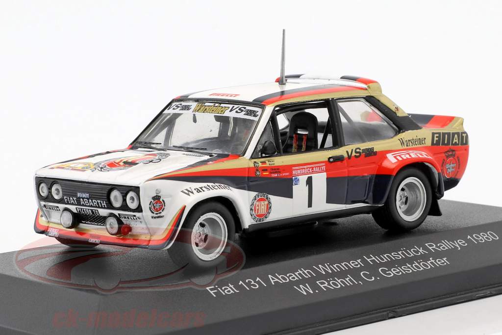 Fiat 131 Abarth #1 gagnant Hunsrück Rallye 1980 Röhrl, Geistdörfer 1:43 CMR